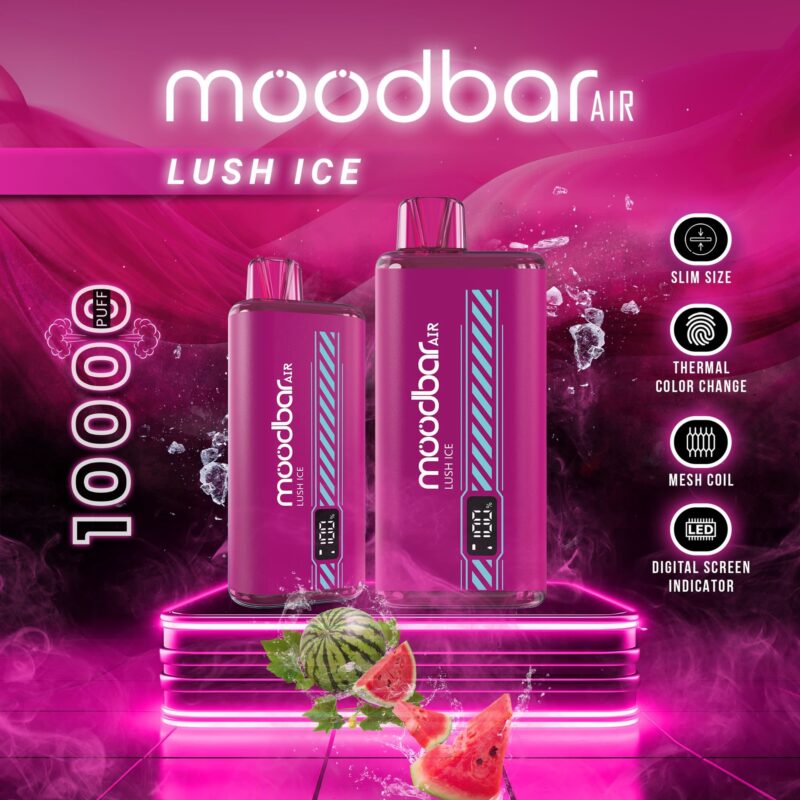 Moodbar Air - 10000 Puffs - Lush Ice