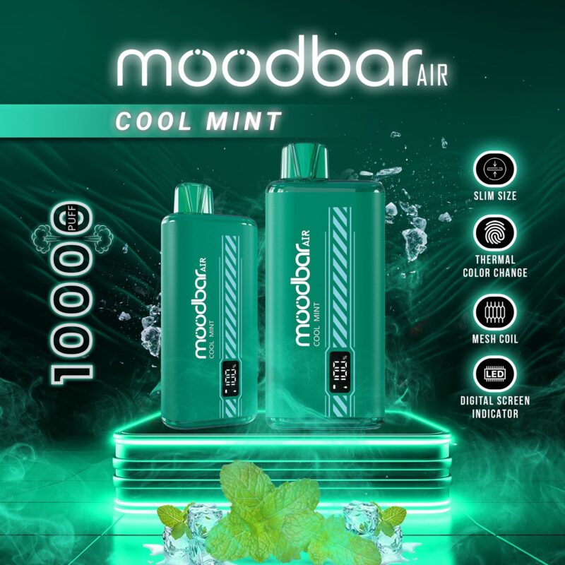 Moodbar Air - 10000 Puffs - Cool Mint