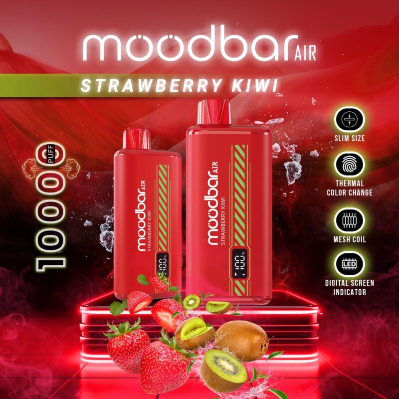 Moodbar Air - 10000 Puffs - Strawberry Kiwi